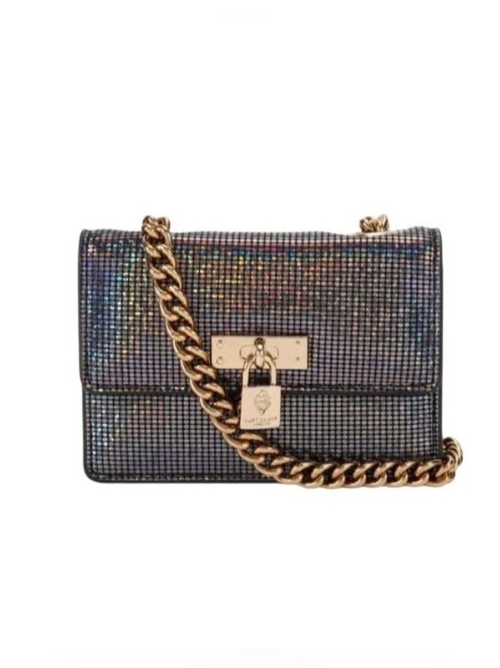Kurt Geiger Micro Brixton Iridescent Metallic Bag
